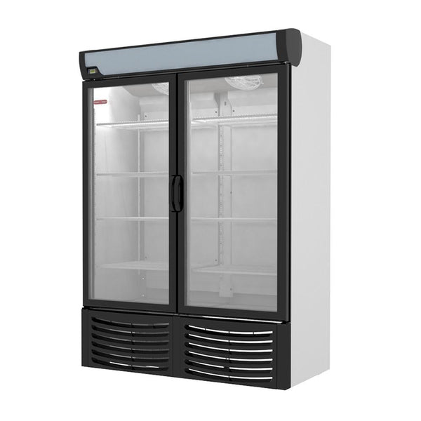 Torrey CV32 Congelador vertical exhibidor de 2 puertas. 32 pies cúbicos (PTCV-0008) Envío por cobrar Refrigeracion TORREY 
